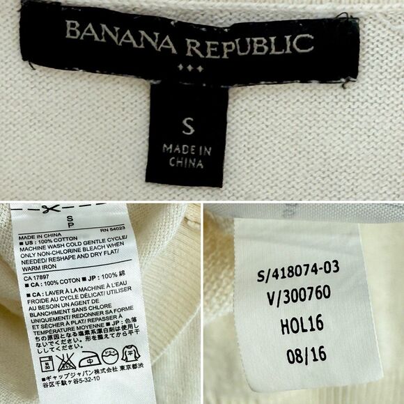 Banana Republic Womens Turtleneck Sweater Beige Size Small - Picture 8 of 16